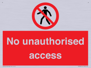 No unauthorised access